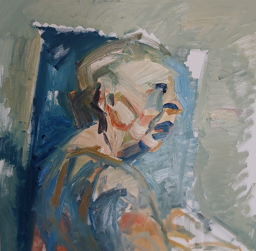 Me II / 2024 / Oil on Canvas / 80 x 80 cm